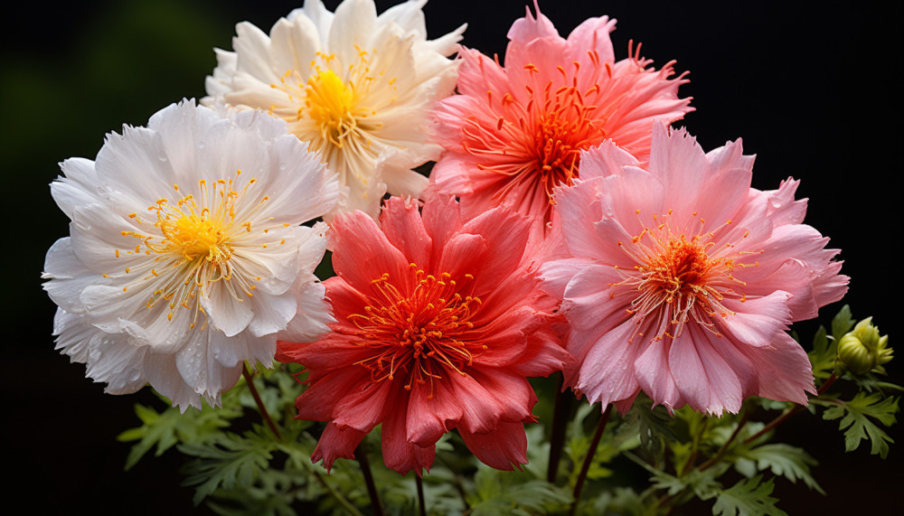 Autre - Trois fleurs qui fleurissent toute l'année